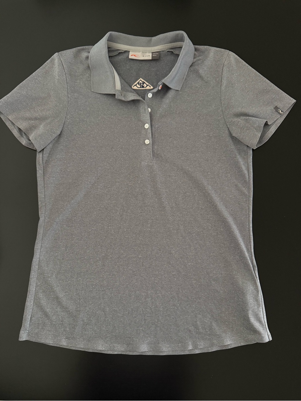 KJUS Women’s Golf Polo Size 36/S Gray Performance Shirt